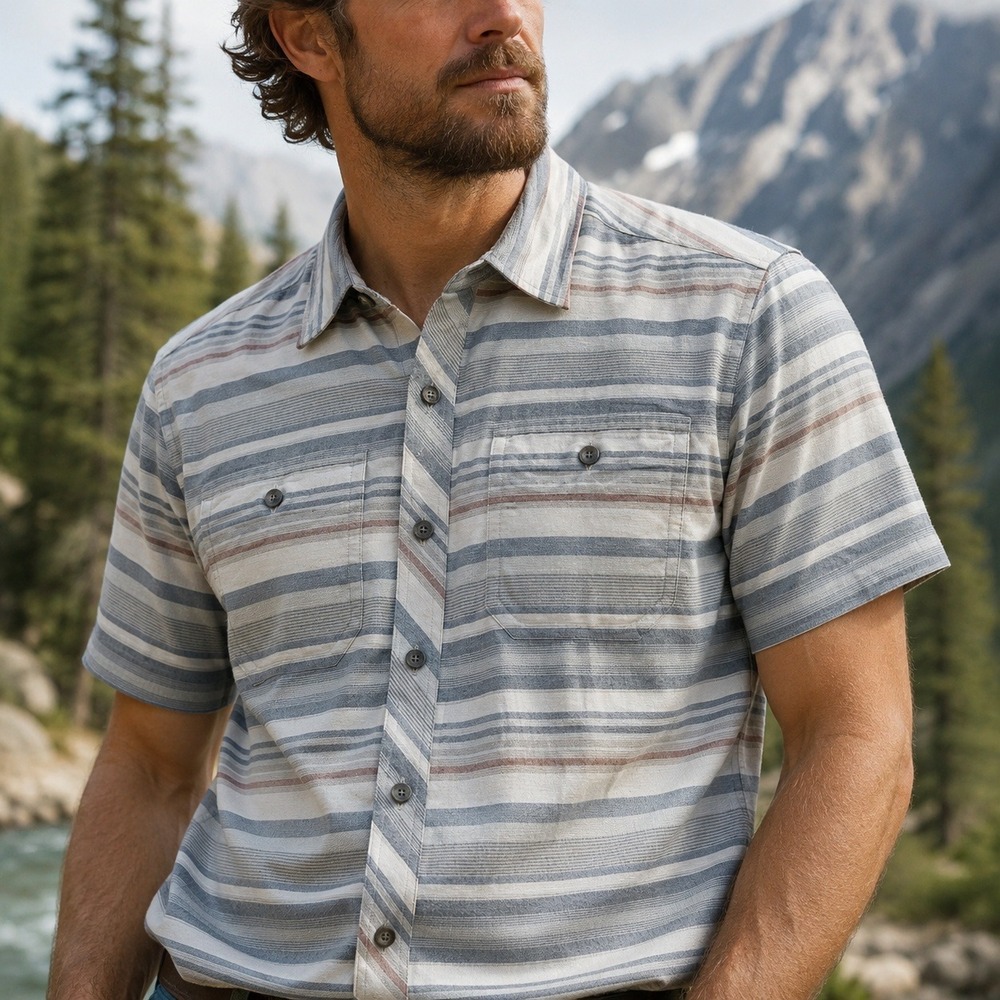 NWT Eddie Bauer Travex Greenpoint Short Sleeve Shirt Men's M Lightweight